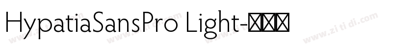 HypatiaSansPro Light字体转换